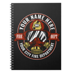 Carnet NOM DE LA Personnaliser Secourt d'incendie du masq