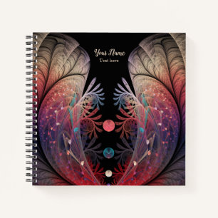 Carnet Nom de l'art fractal de fantaisie moderne abstrait