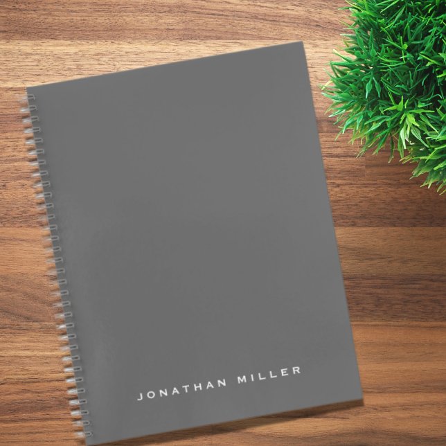 Carnet Nom de monogramme professionnel minimal (Créateur téléchargé)