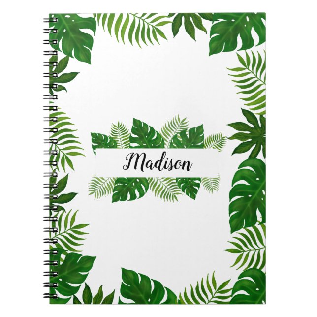 Carnet Nom des Feuilles tropicaux (Devant)