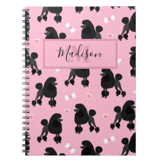 Carnet Nom du Motif et Monogramme des caniches et des vac