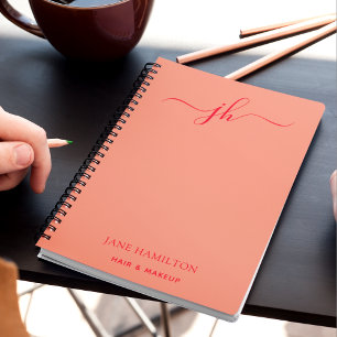 Carnet Nom du script de monogramme du logo personnalisé