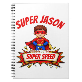 Carnet Nom et super-pouvoir de super-héros personnalisés 