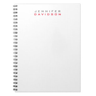 Carnet Nom moderne professionnel élégant