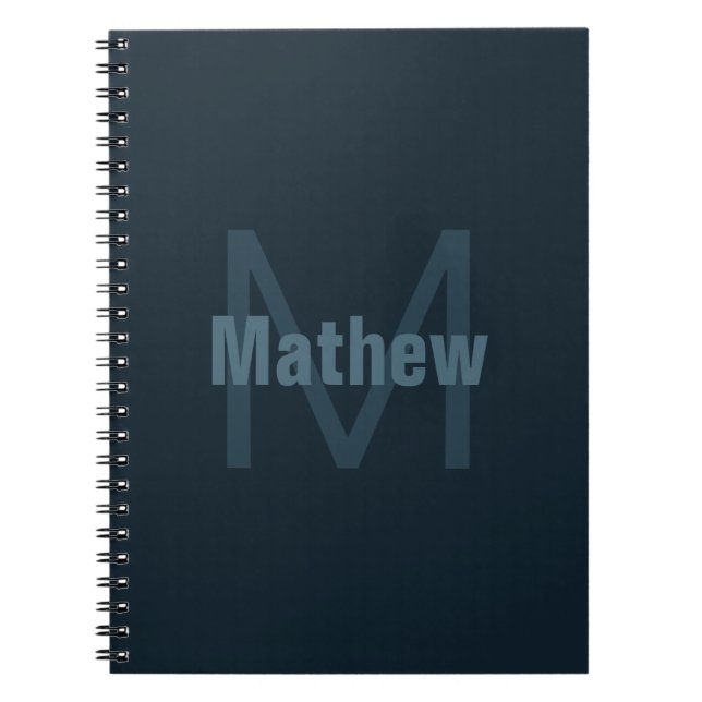 Carnet Nom modifiable moderne (Devant)