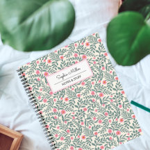 Nom monogramme en écriture florale vintage