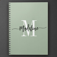 Nom Monogramme personnalisé Cadeau de script moder