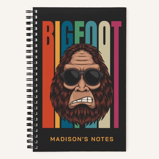 Carnet Nom personnalisé Bigfoot (Recto)