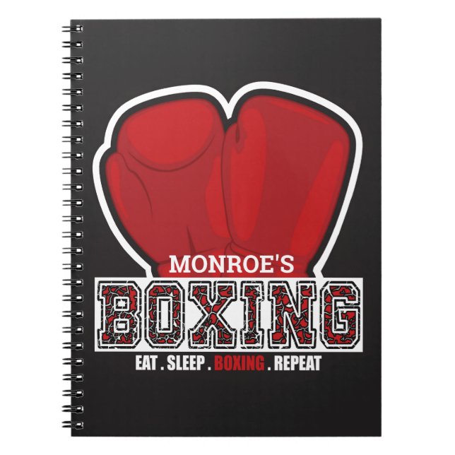 Carnet NOM personnalisé Boxer Boxer Glove Prize (Devant)