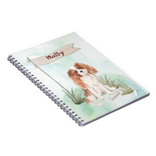 Carnet Nom personnalisé Cavalier King Charles Spaniel Pet