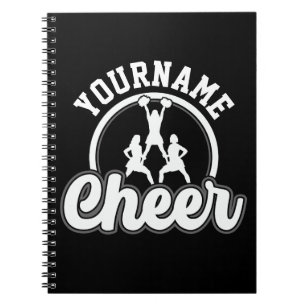 Carnet NOM personnalisé Cheer Team Varsity Pom-pom girl