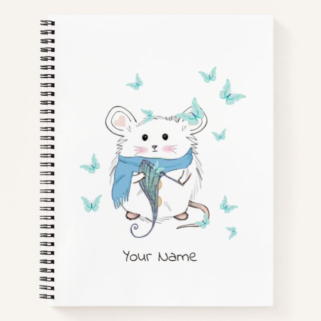 Carnet Nom personnalisé du petit hamster (Devant)