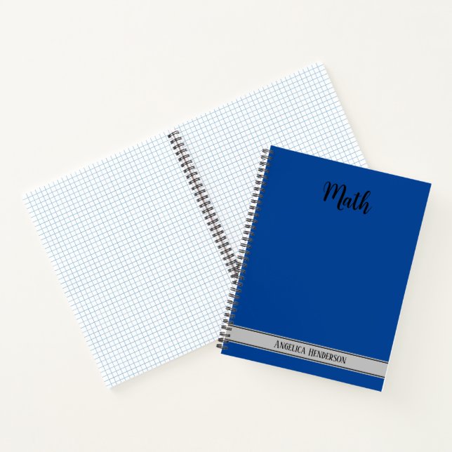 Carnet Nom personnalisé et objet Code couleur mathématiqu (Intérieur)