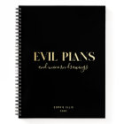 Nom personnalisé Fun Cool Chic PLANS EVIL Planific