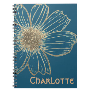 Carnet Nom personnalisé Magnifique ordinateur portable d