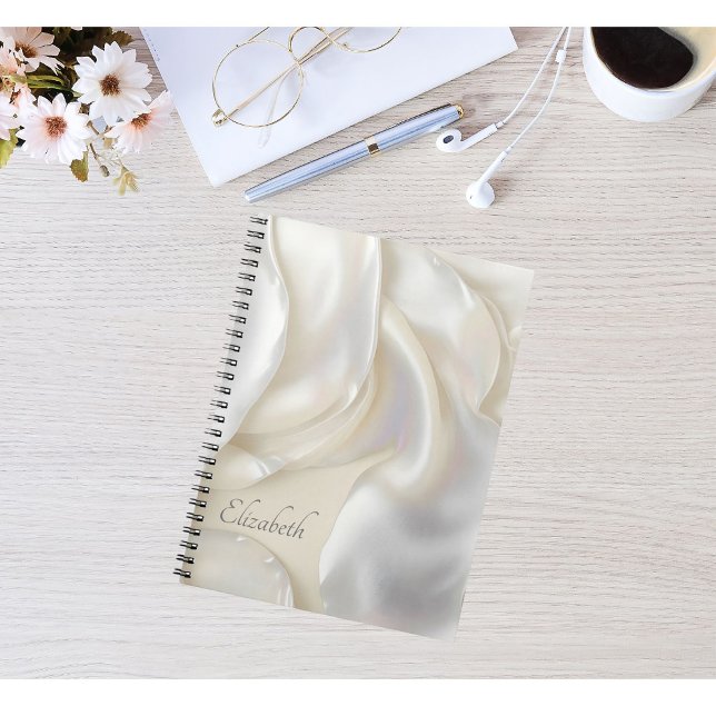 Carnet Nom personnalisé Mère unique de Pearl Texture (Créateur téléchargé)