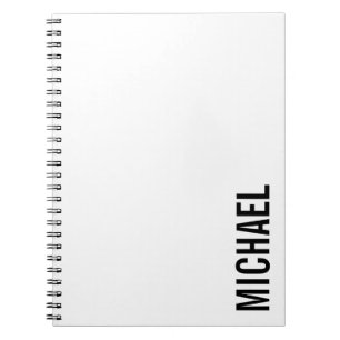 Carnet Nom personnalisé minimaliste moderne