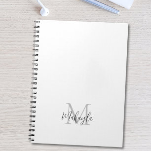 Carnet Nom personnalisé Monogramme