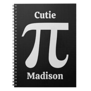 Carnet Nom personnalisé Pi / Cutie Pie