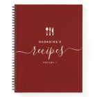 Nom personnalisé Recette de script élégant moderne