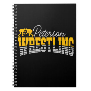 Carnet NOM personnalisé Wrestling School Team Wrestler