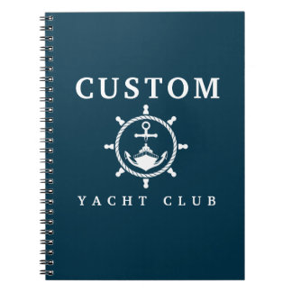 Carnet Nom personnalisé Yacht Carnet, Yacht Guest Log