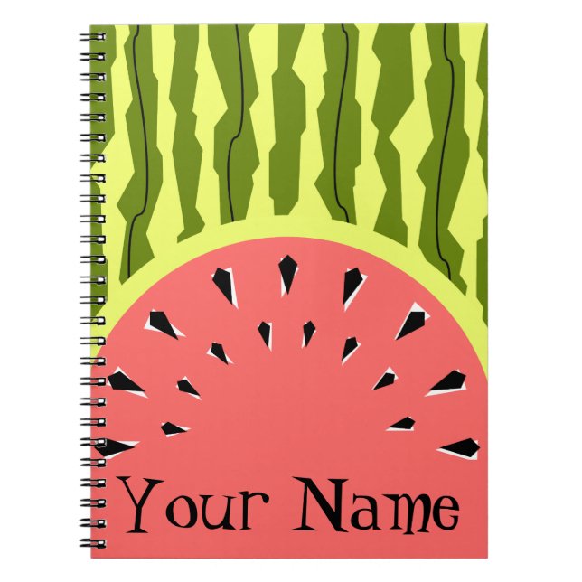 Carnet Nom rose de la pastèque (Devant)
