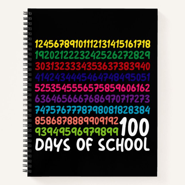 Carnet Nombres de maths 100e jour d'école enseignant enfa (Devant)