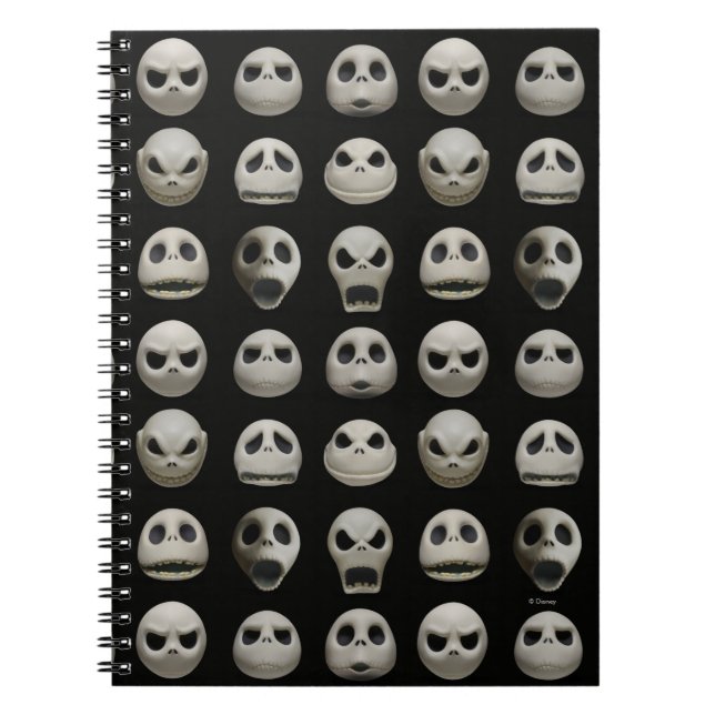 Carnet Nombreux visages de Jack Skellington - Motif (Devant)