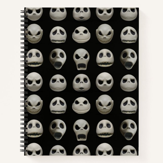 Carnet Nombreux visages de Jack Skellington - Motif (Devant)