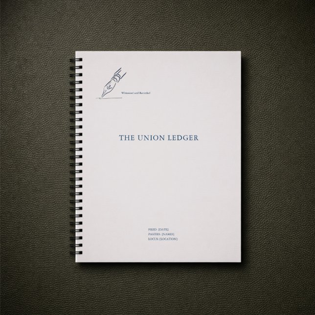 Carnet Non traditional Civil Ceremony Wedding  (Civil Ceremony Journal Ledger)