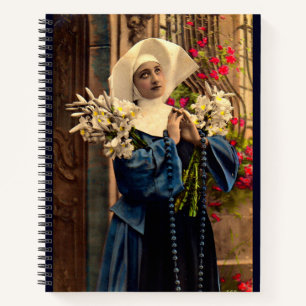 Carnet nonne bleue vers 1910