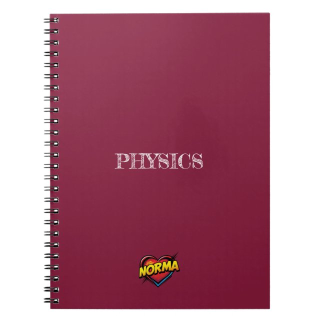 Carnet Norma Heart Maroon (Devant)