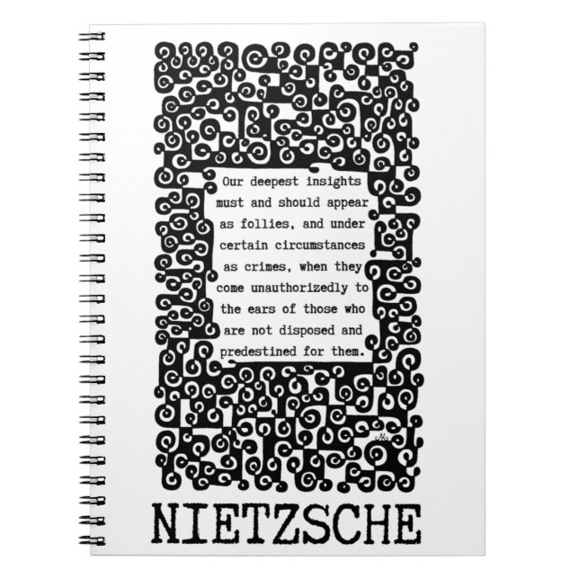 Carnet Nos INSIGHTS les plus profonds citation de Nietzsc (Devant)