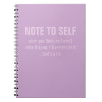 Note amusante pour Self Purple