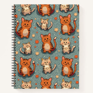 Carnet note de chat mignon