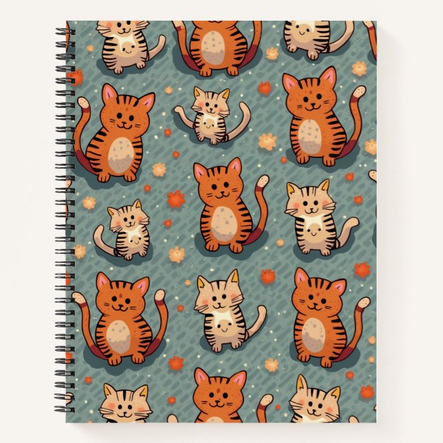 Carnet note de chat mignon (Devant)