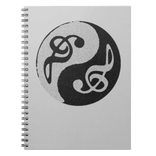 Carnet note de clavardage de la musique yin yang