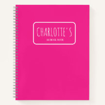 Note de l'école pour le rose chaud moderne