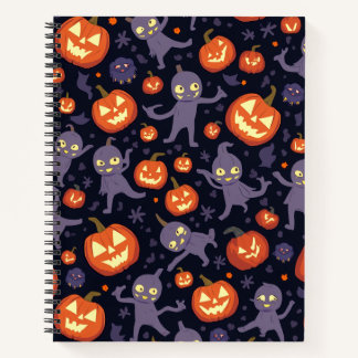 Carnet Note du Carré Motif Halloween