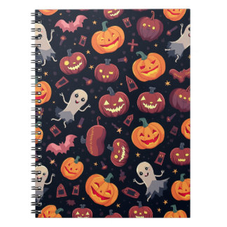 Carnet Note du Carré Motif Halloween