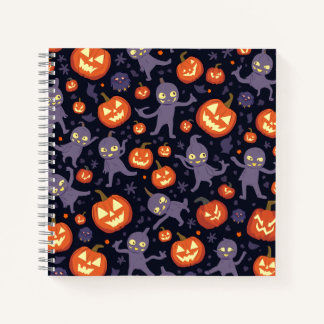 Carnet Note du Carré Motif Halloween