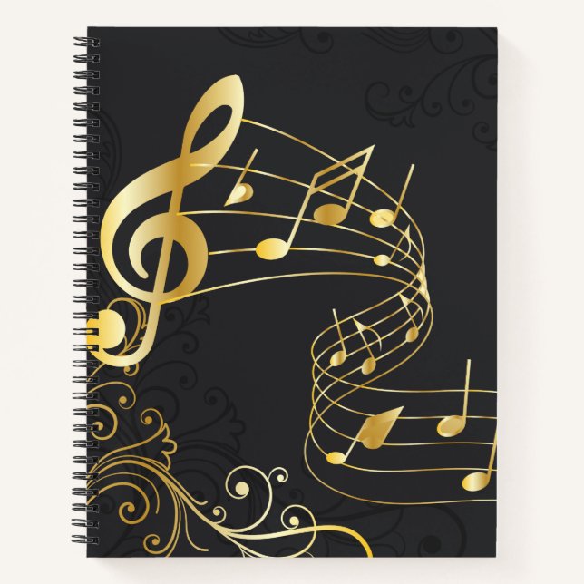 Carnet Note musicale Design Royal de luxe (Devant)
