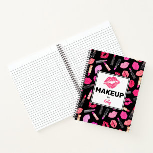Carnet Noteb de maquillage personnalisé Artiste d'aquarel