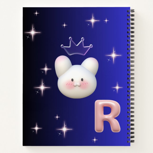Carnet notebook 3D Soft Cute -Rabbit (Dos)