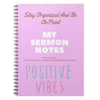 Carnet Notebook for sermon notes