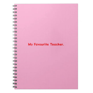 Carnet Notebook My Favourite Teacher