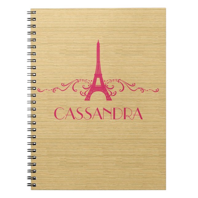 Carnet Notebook rose French (Devant)