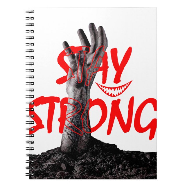 Carnet Notebook : Stay Strong Motivational Quote Design  (Devant)
