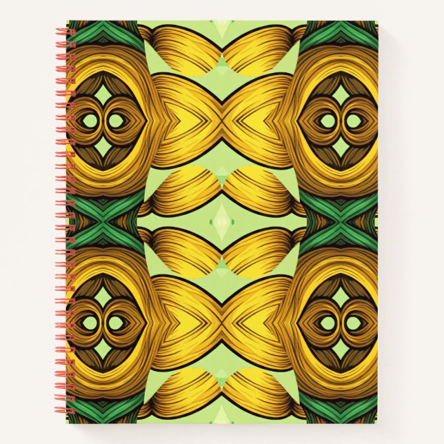 Carnet Notebook, Vibrant multicolor seamless pattern Note (Devant)